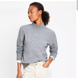 LOFT Petite Modern Mock Neck Sweater